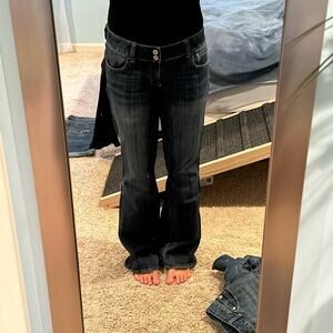 Vintage American Eagle Dark Wash Bootcut Jeans 10